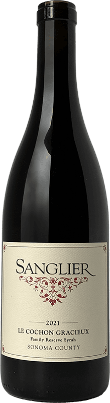 2021 SANGLIER LE COCHON GRACIEUX FAMILY RESERVE SONOMA COUNTY SYRAH